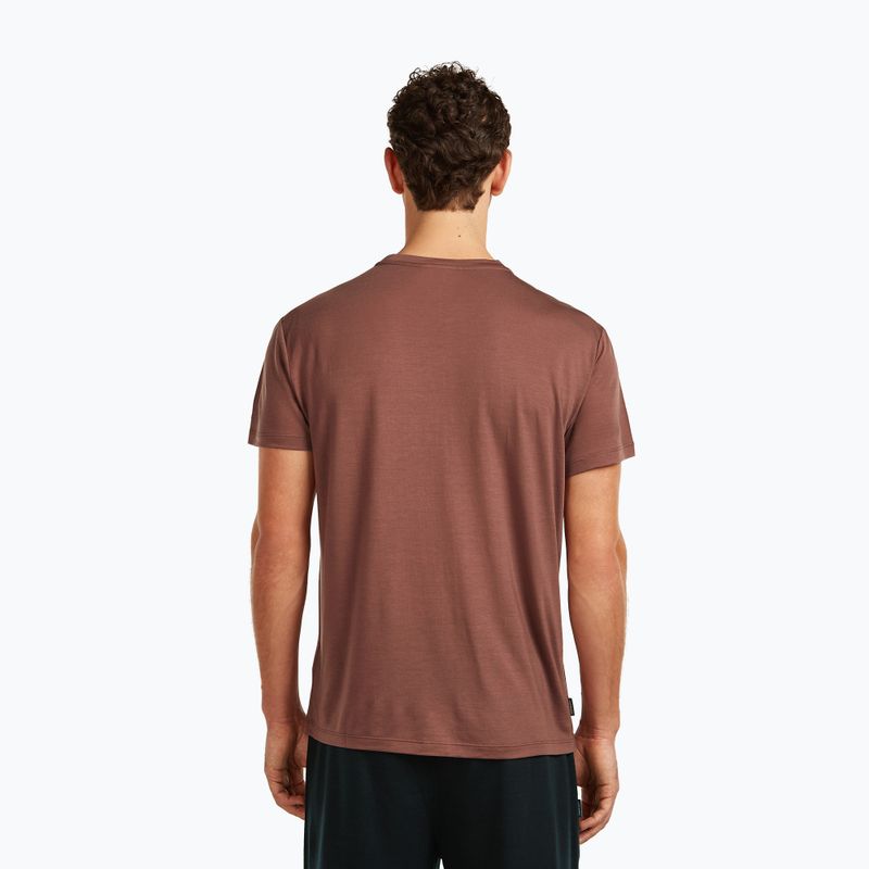 Pánské tričko icebreaker Merino Core Canoe Companions carob 3