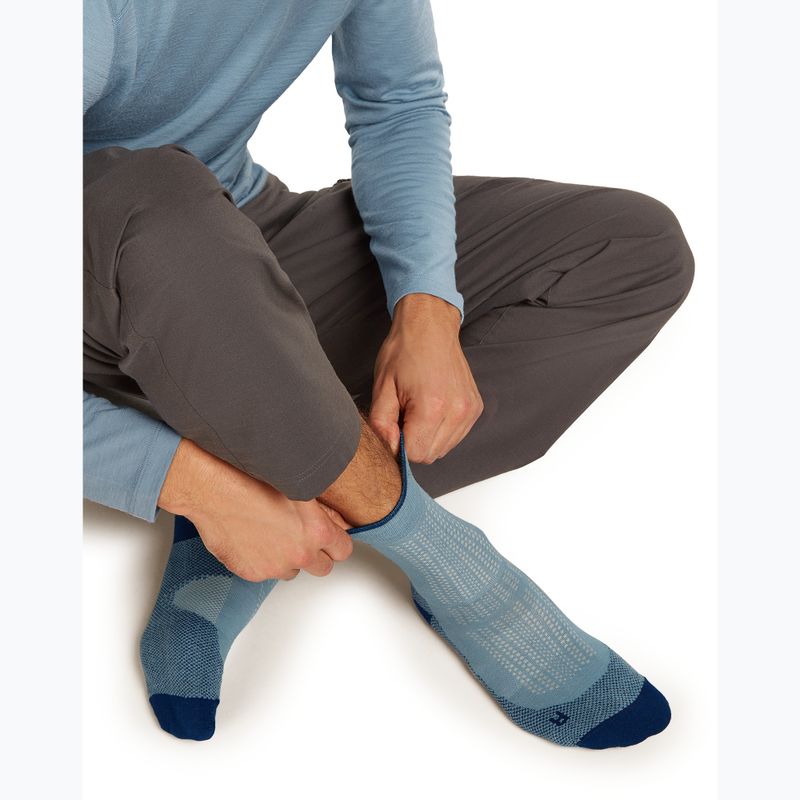 Pánské ponožky Icebreaker Merino Hike+ Ultralight Quarter flint blue/atlantis 4