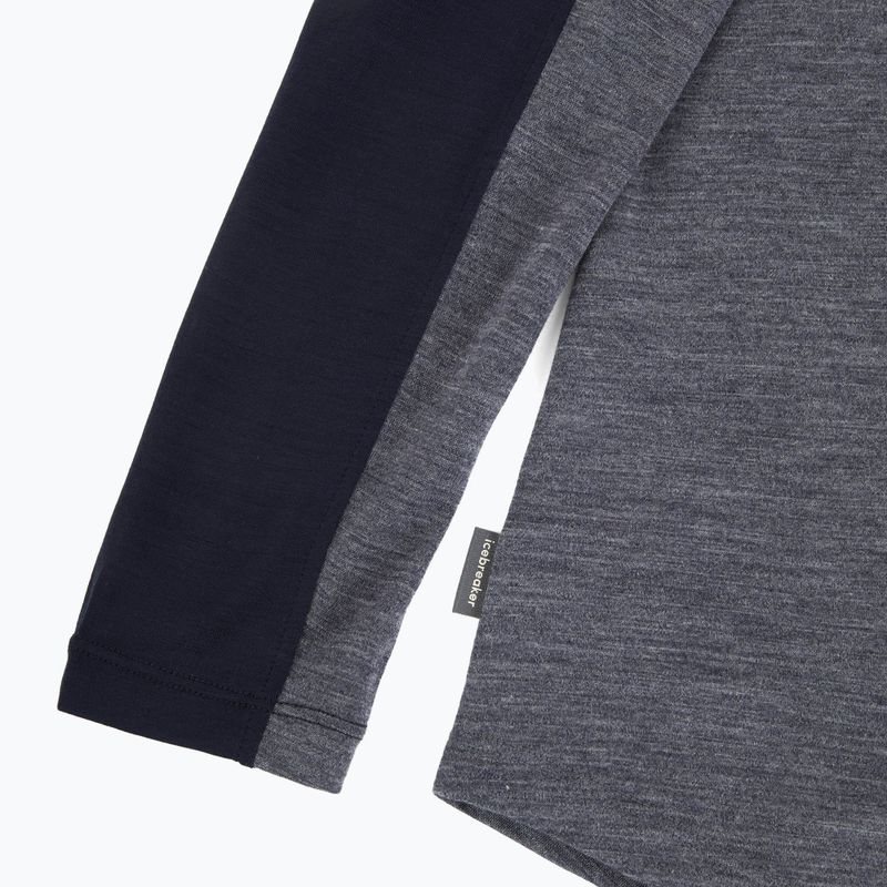 Dámské tričko Longsleeve icebreaker Merino 125 Cool-Lite Sphere Tee CB midnnavy hthr/midnnavy/cb 3