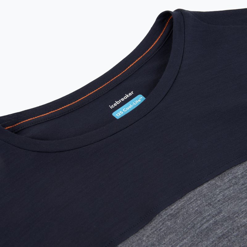 Dámské tričko Longsleeve icebreaker Merino 125 Cool-Lite Sphere Tee CB midnnavy hthr/midnnavy/cb 4