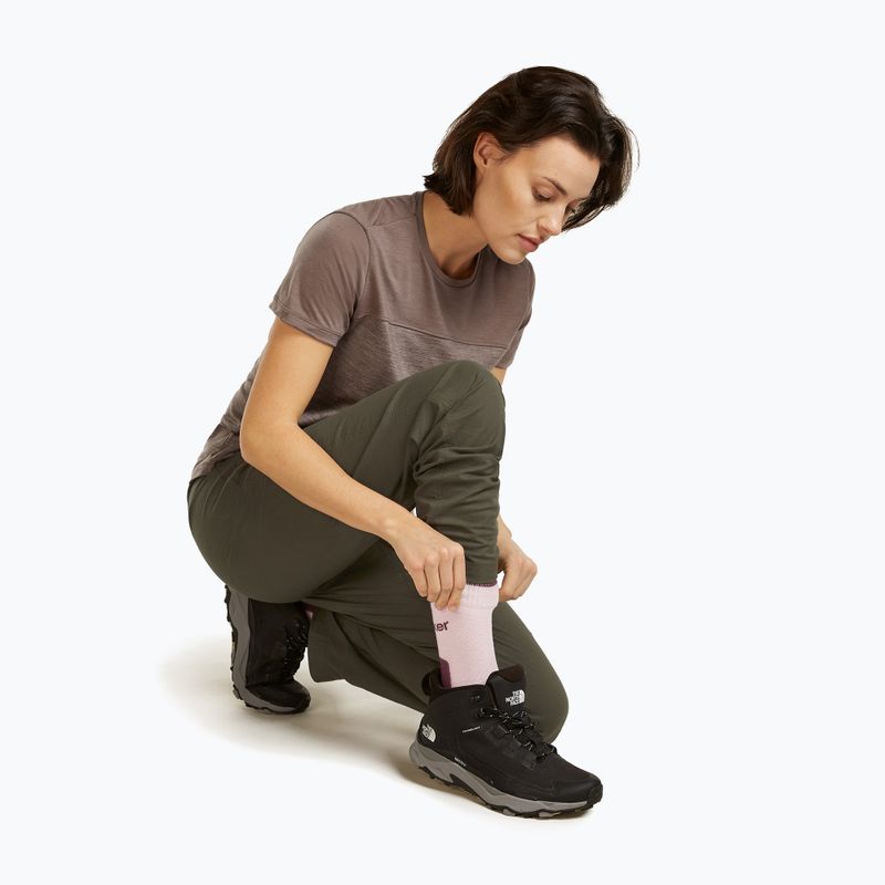 Dámské ponožky icebreaker Merino Hike+ Light Crew pink quartz/java 4