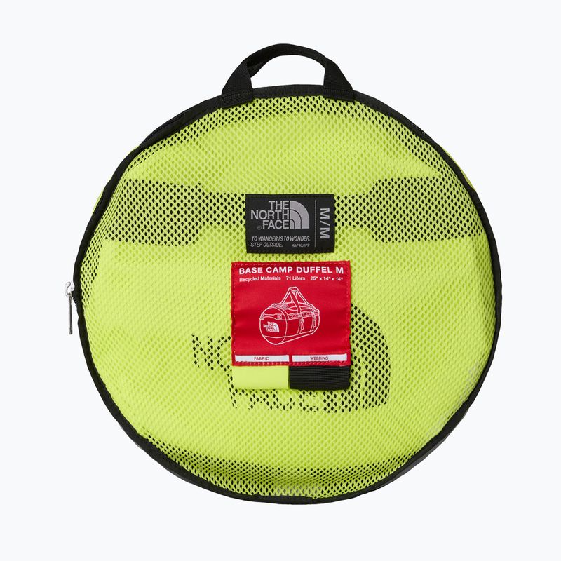 Cestovní taška The North Face Base Camp Duffel M 71 l fizz lime/lemon mist/tn 4