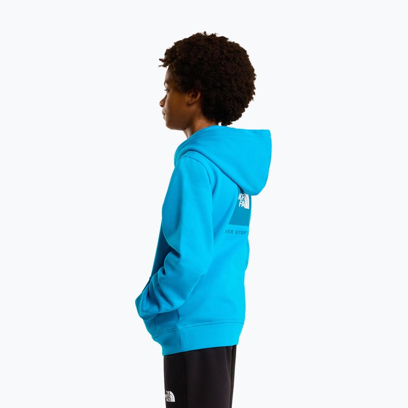 Dětská mikina The North Face Teen Box Nse Regular Hoodie meridian blue 4