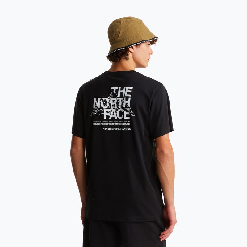 Pánské tričko The North Face Mountain Sketch Regular tnf black 3