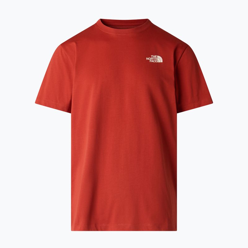 Pánské trekové tričko The North Face Vertical Regular iron clay 4