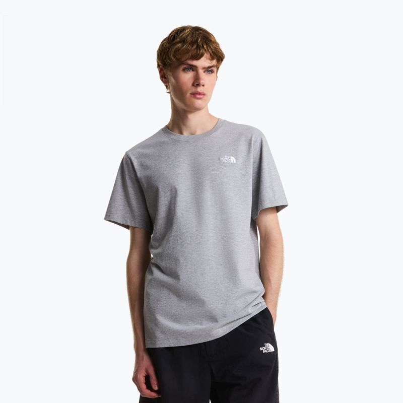 Pánské tričko na lezení The North Face Evolution Simple Dome Regular SS tnf pale grey heather