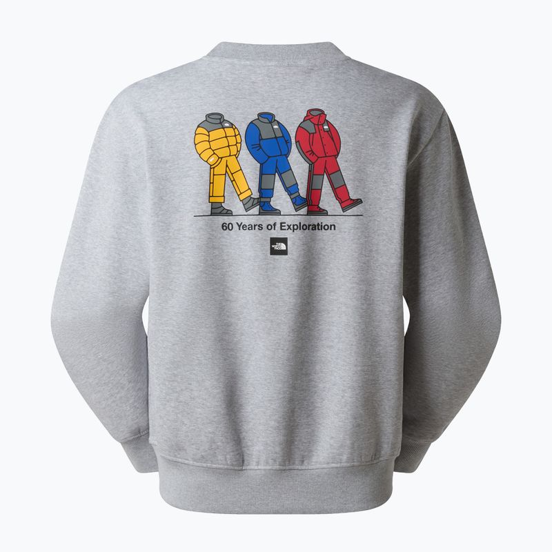 Mikina The North Face Celebration Relaxed Crew Graphic tnf light grey heather 2