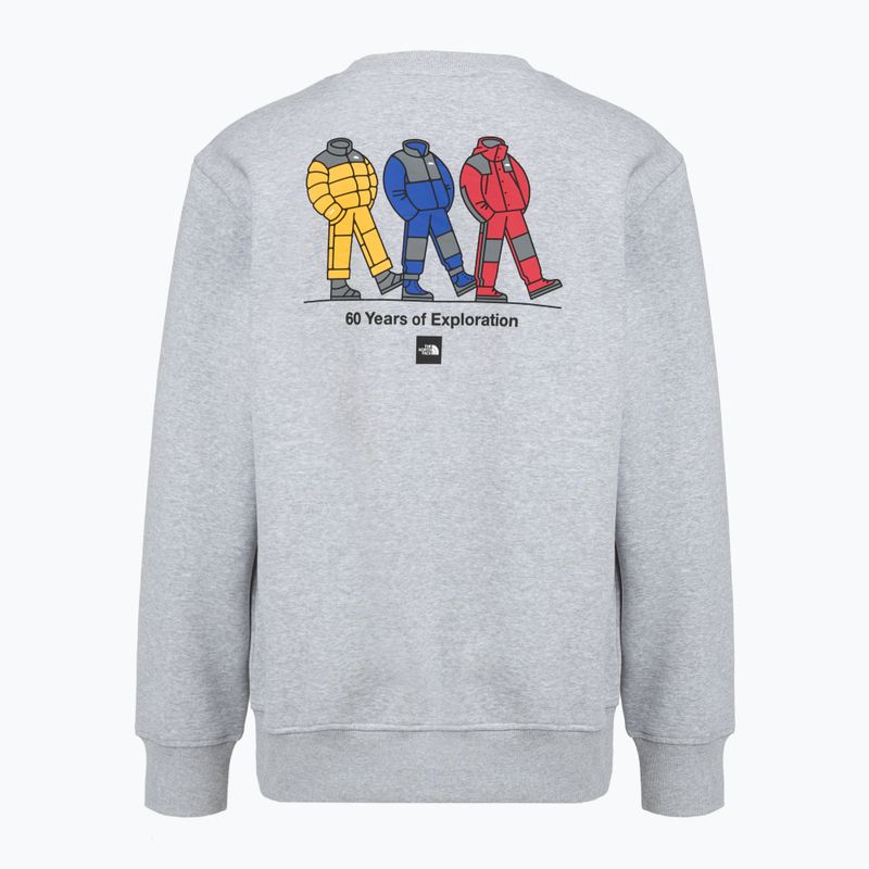 Mikina The North Face Celebration Relaxed Crew Graphic tnf light grey heather 2