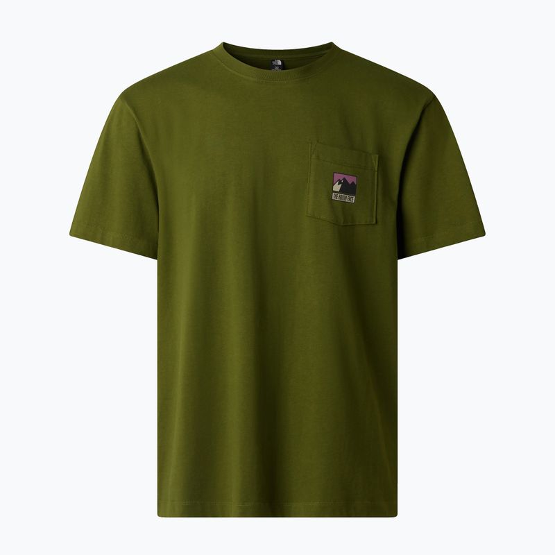 Pánské tričko The North Face Mountain Logo Relaxed woodland green 5