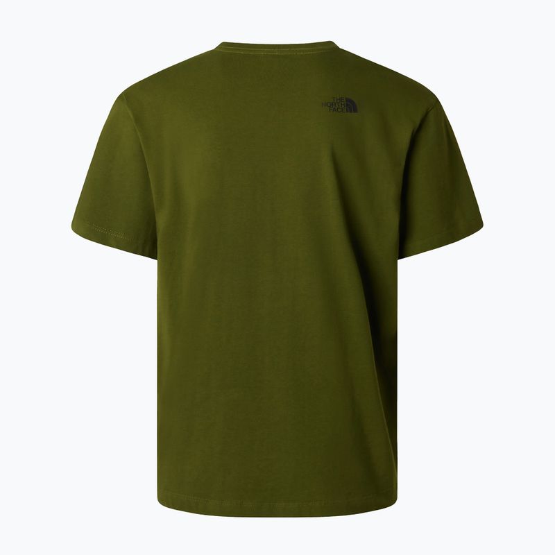Pánské tričko The North Face Mountain Logo Relaxed woodland green 6