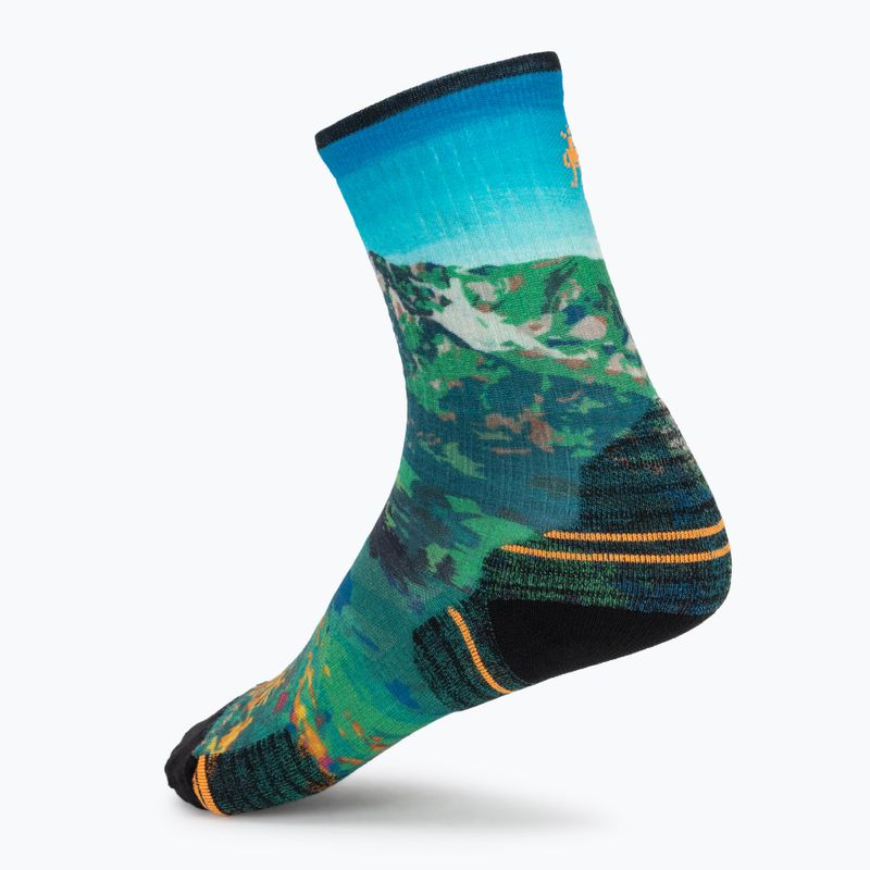 Dámské ponožky Smartwool Hike Mountain Lake Print Crew capri 2