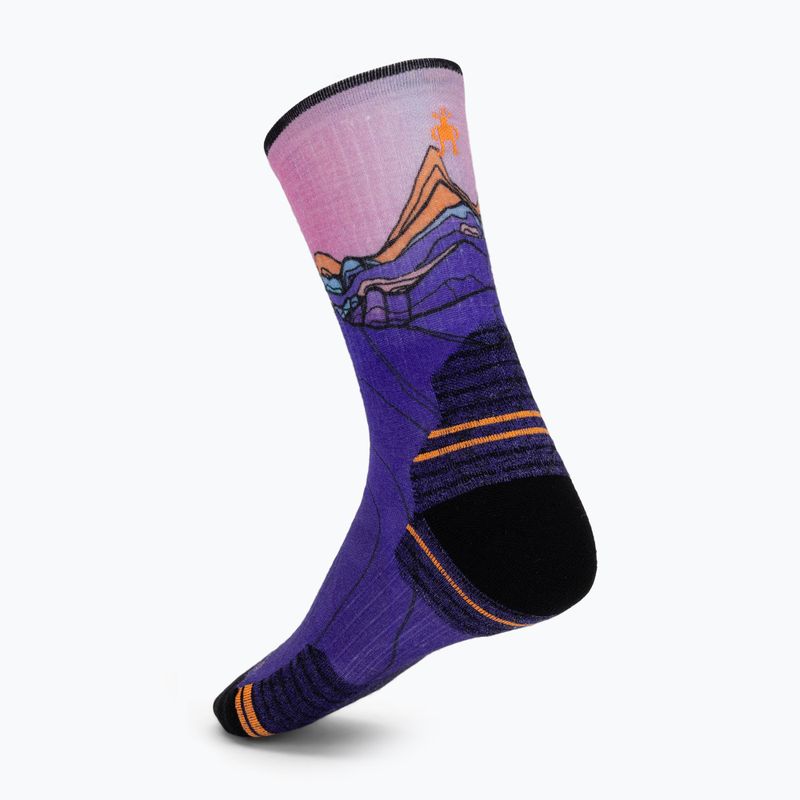 Dámské ponožky Smartwool Hike Mountain Sunrise Print Crew deep navy 2