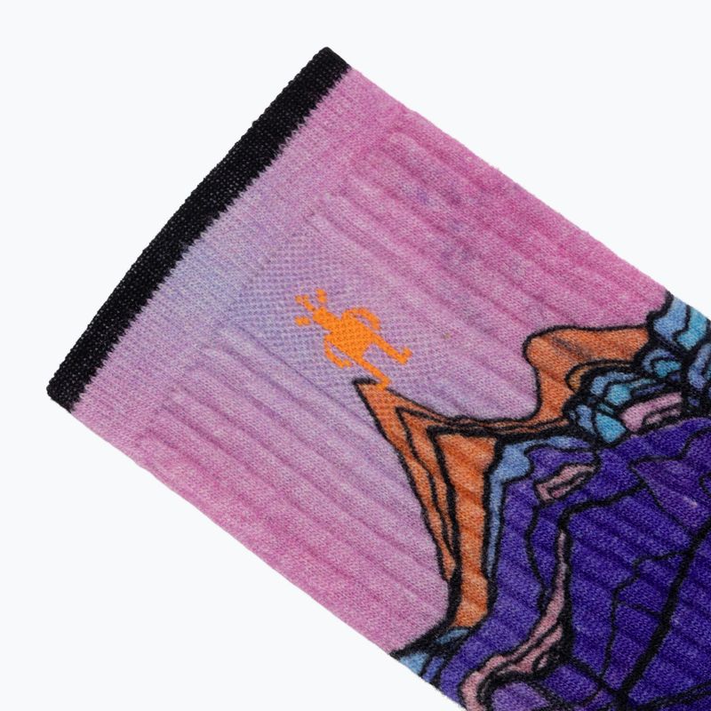Dámské ponožky Smartwool Hike Mountain Sunrise Print Crew deep navy 4