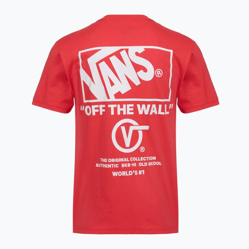 Pánské tričko Vans Stacked Hi Tee crimson haze 2