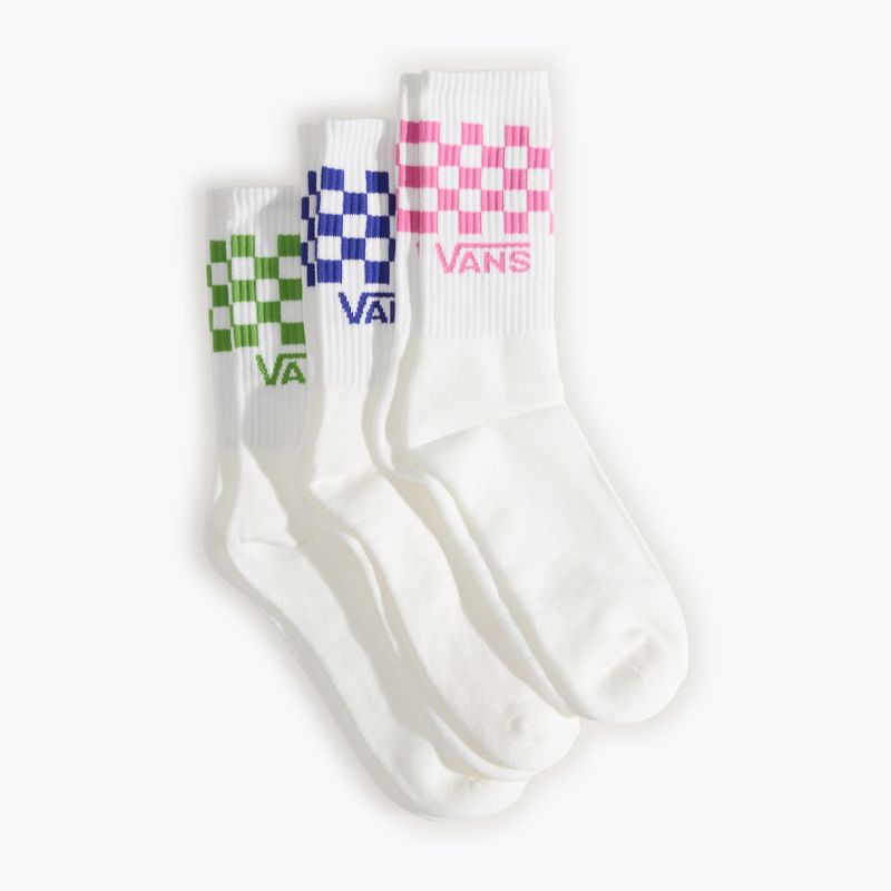 Ponožky Vans Classic Check Crew 3 pairs pink fizz 2