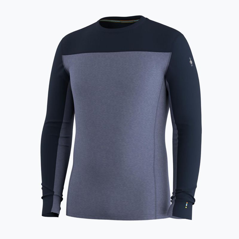 Pánská termo mikina Smartwool Classic Thermal Merino Base Layer Colorblock Crew Boxed deep navy/nightfall 3