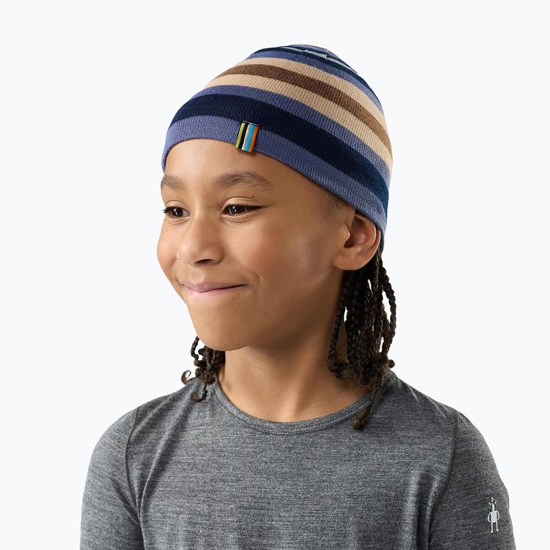 Dětská zimní čepice Smartwool Reversible Art Beanie nightfall blue 3