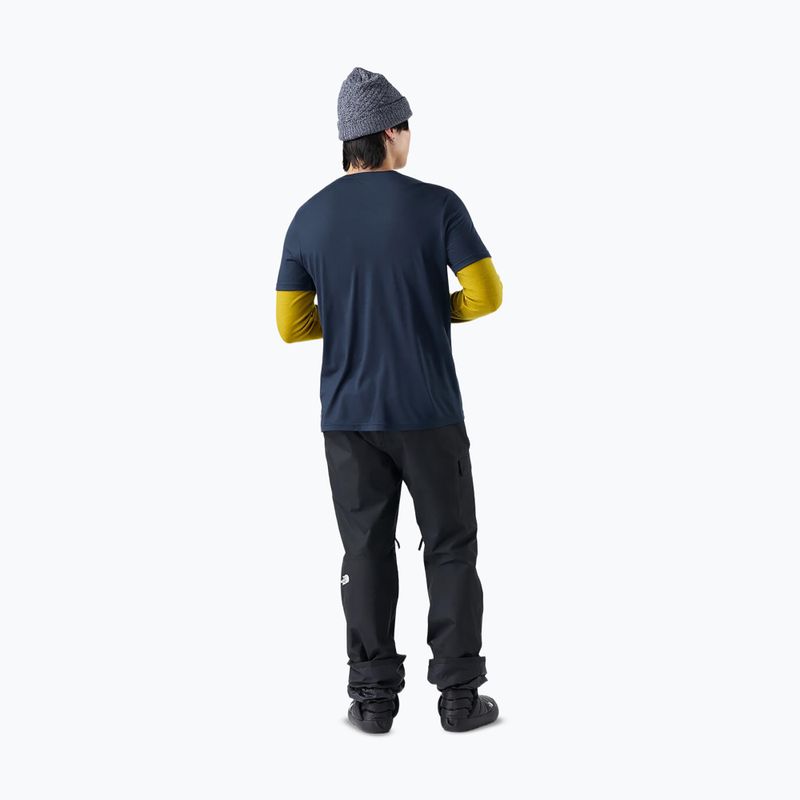 Pánské tričko na lezení Smartwool Alpine Trace Active Graphic Tee SS deep navy 2