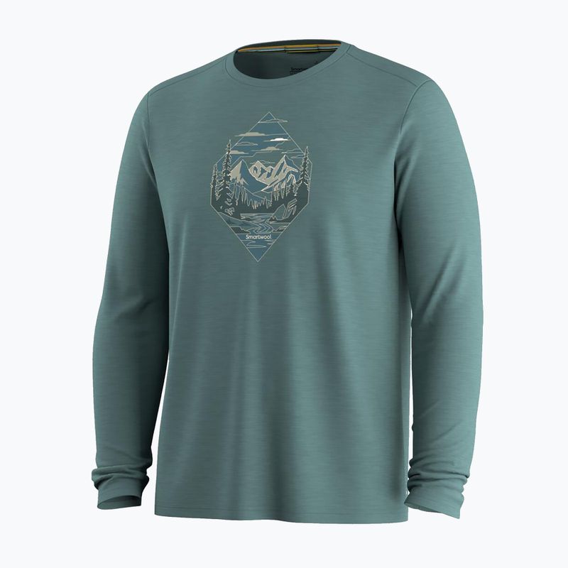 Pánské tričko Longsleeve Smartwool Wander Valley Active Long Sleeve Graphic Tee dusty tea 3