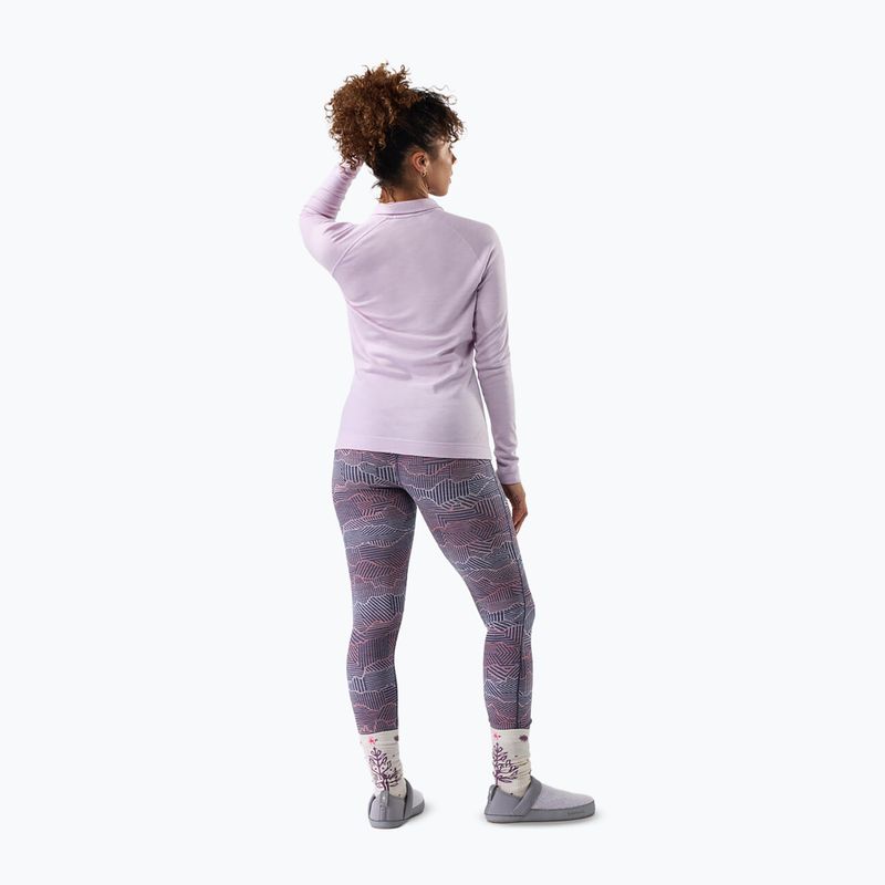 Dámská termo mikina Smartwool Classic Thermal Merino Base Layer 1/4 Zip Boxed lavender sky heather 2