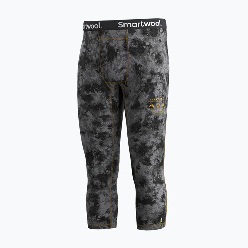 Termo kalhoty Smartwool Classic Thermal Merino Base Layer 3/4 Bottom Boxed black tie dye/hny gold 4