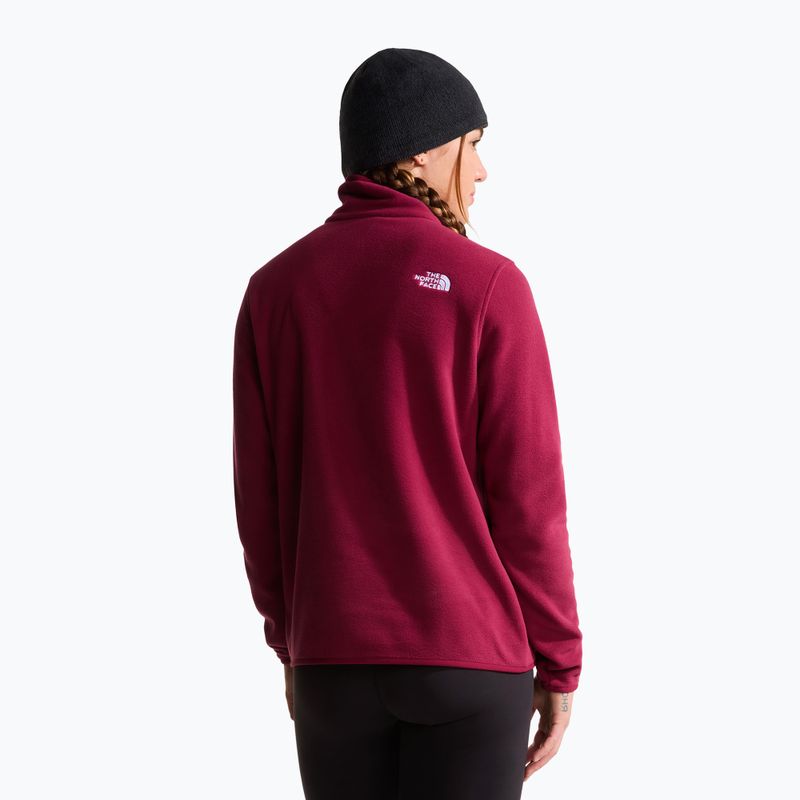 Dámská fleecová mikina The North Face Glacier Fleece 1/4 Zip burgundy crush 3