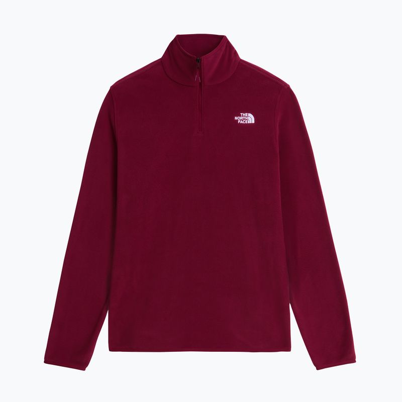 Dámská fleecová mikina The North Face Glacier Fleece 1/4 Zip burgundy crush 4