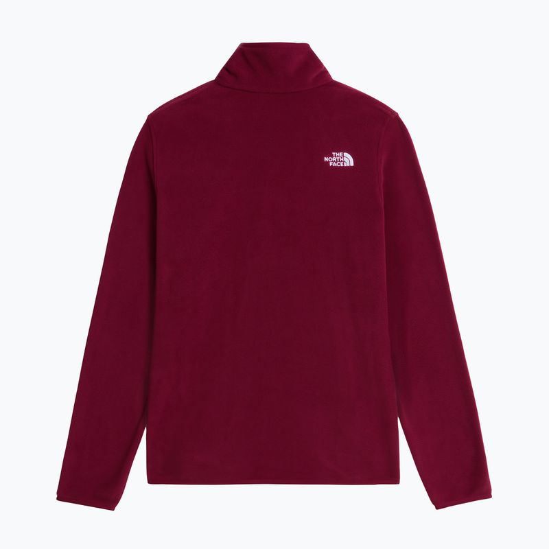 Dámská fleecová mikina The North Face Glacier Fleece 1/4 Zip burgundy crush 5