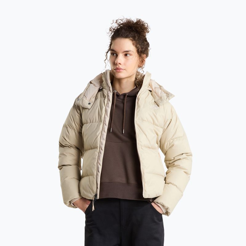 Dámská péřová bunda The North Face Hydrenalite City Down Hooded timeless taupe 4