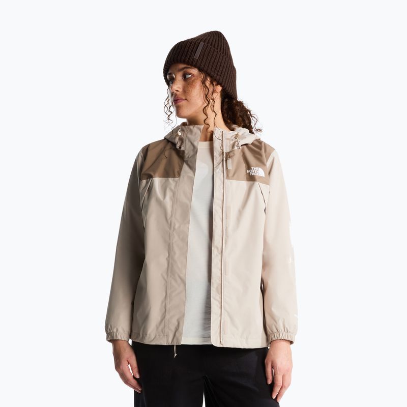 Dámská nepromokavá bunda The North Face Antora Rain timeless taupe/garnet 4