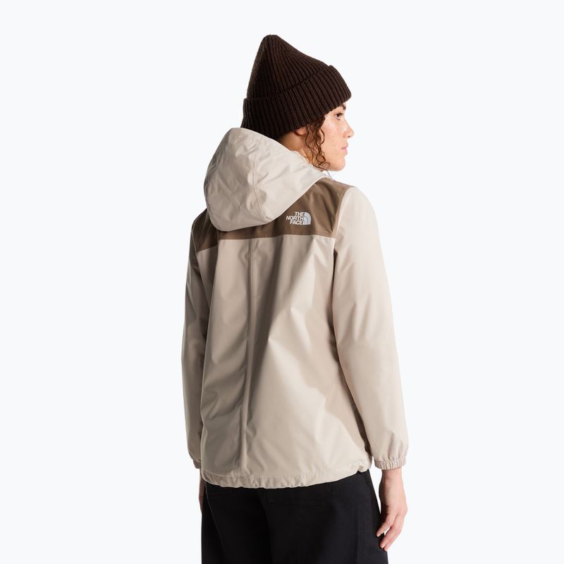 Dámská nepromokavá bunda The North Face Antora Rain timeless taupe/garnet 3