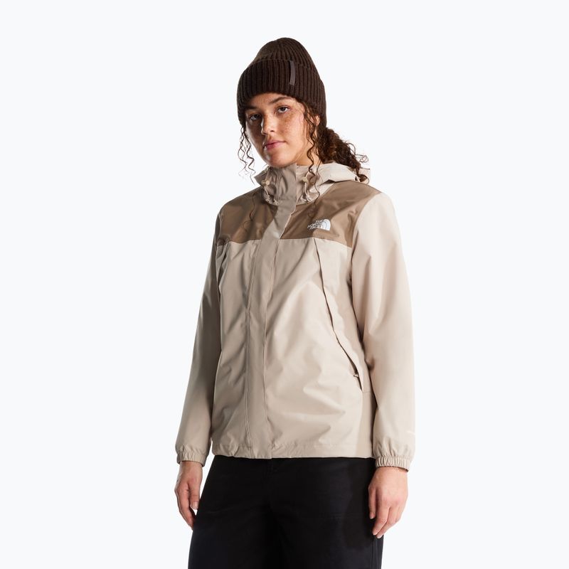 Dámská nepromokavá bunda The North Face Antora Rain timeless taupe/garnet