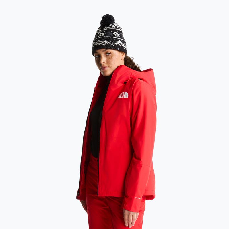 Dámská lyžařská bunda The North Face Descendit elevation red 4