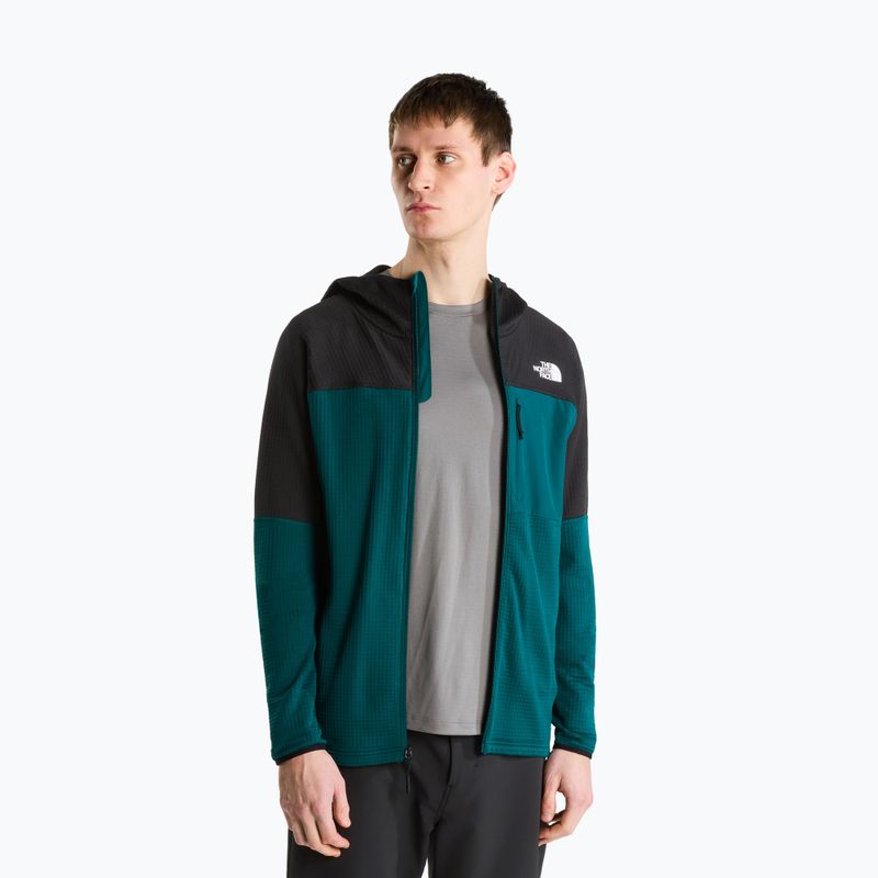 Pánská bunda The North Face Polartec Powergrid Stormgap Hoodie Pacific Teal/Tnf Black 4