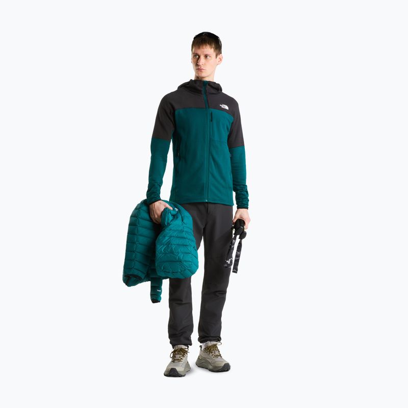 Pánská bunda The North Face Polartec Powergrid Stormgap Hoodie Pacific Teal/Tnf Black 2