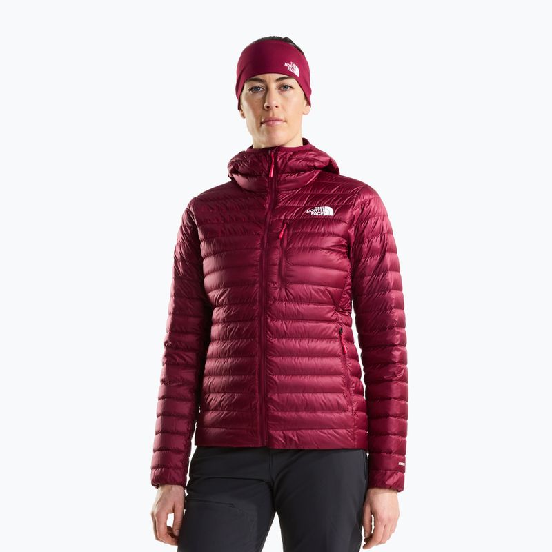 Dámská péřová bunda The North Face Bettaforca Lt Down Hoodie burgundy crush/lali gur