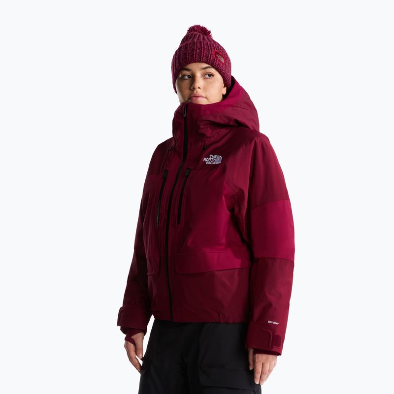 Dámská lyžařská bunda The North Face Powstar burgundy crush