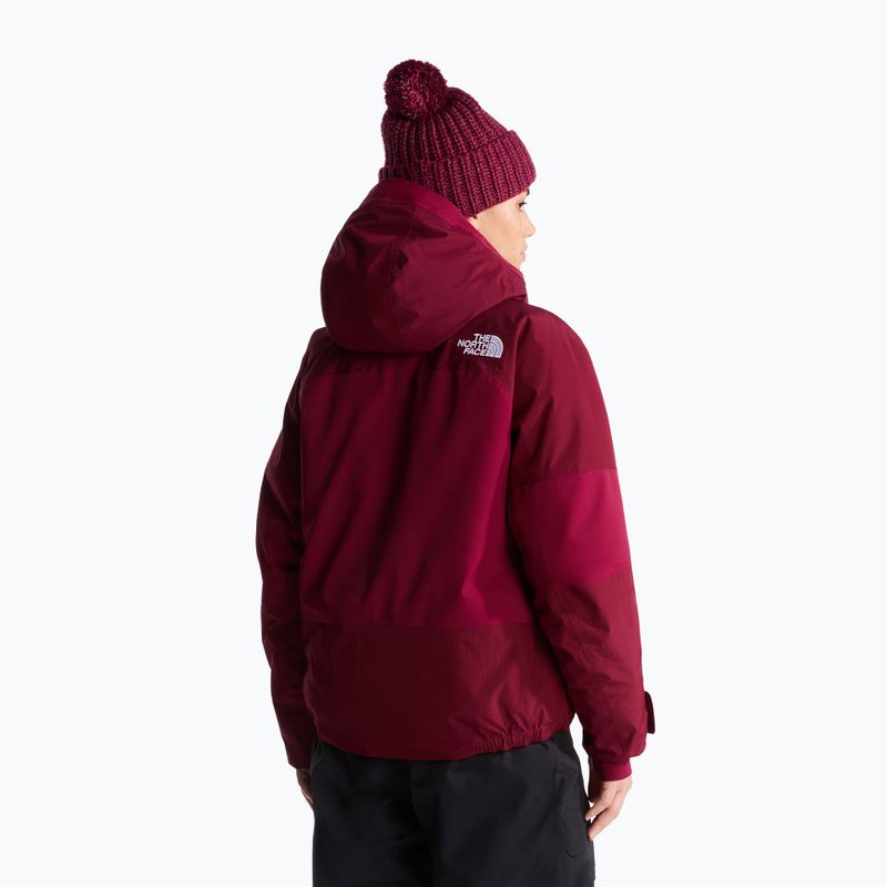 Dámská lyžařská bunda The North Face Powstar burgundy crush 3