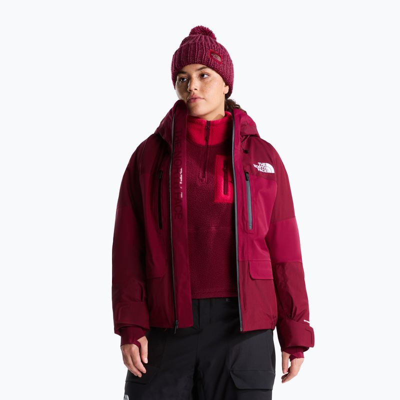 Dámská lyžařská bunda The North Face Powstar burgundy crush 4