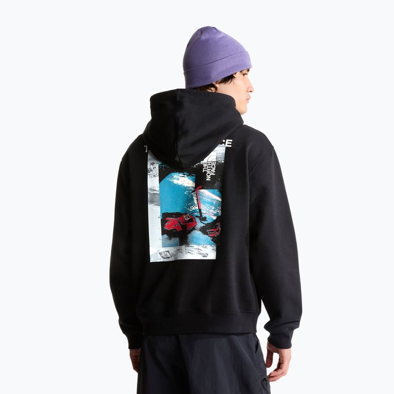 Pánská mikina The North Face Apex '75 Collage Relaxed Hoodie tnf black 3