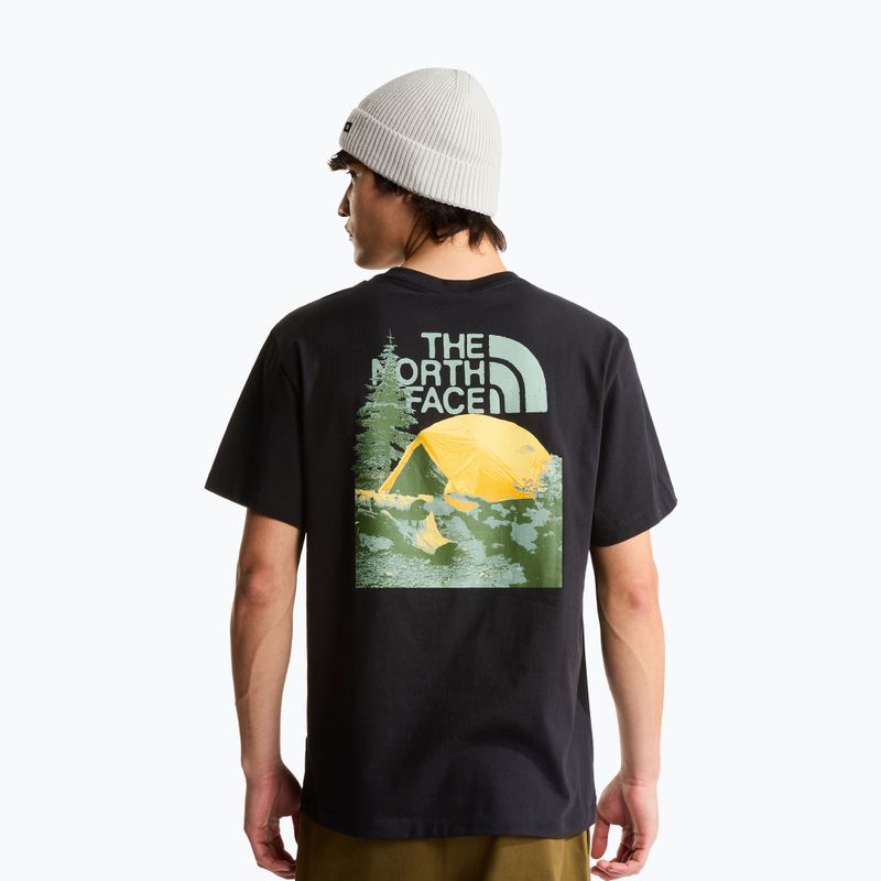 Pánské tričko na lezení The North Face Apex '75 Collage Relaxed Hoodie Tnf Black 3