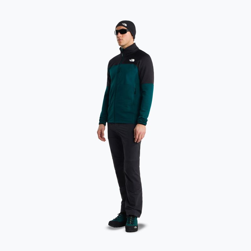 Pánská trekingová mikina The North Face Polartec Powergrid Stormgap pacific teal/tnf black 2