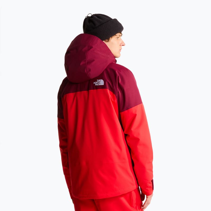 Pánská lyžařská bunda The North Face Chakal elevation red/burgundy 3