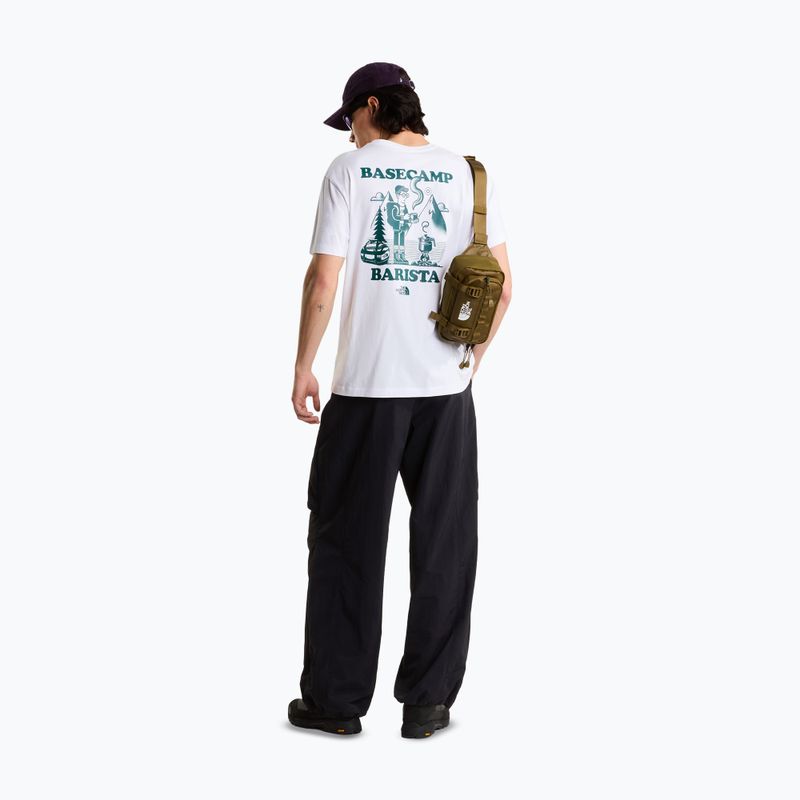 Pánské tričko na lezení The North Face Basecamp Barista Rlx tnf white/pacific teal 2