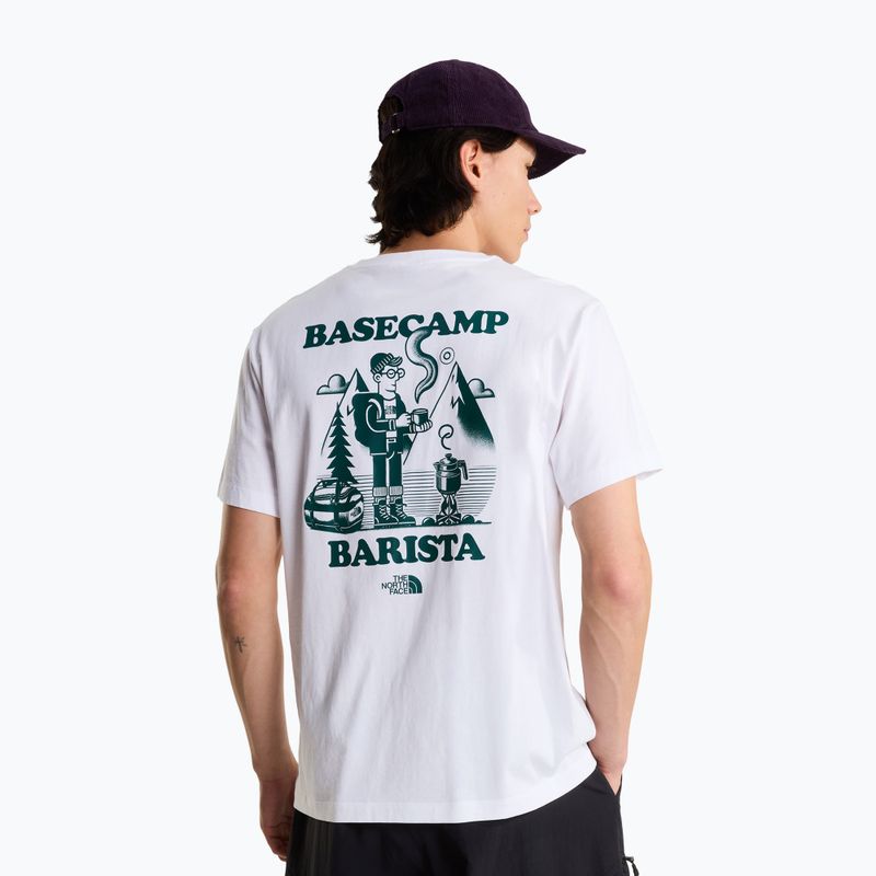 Pánské tričko na lezení The North Face Basecamp Barista Rlx tnf white/pacific teal 3