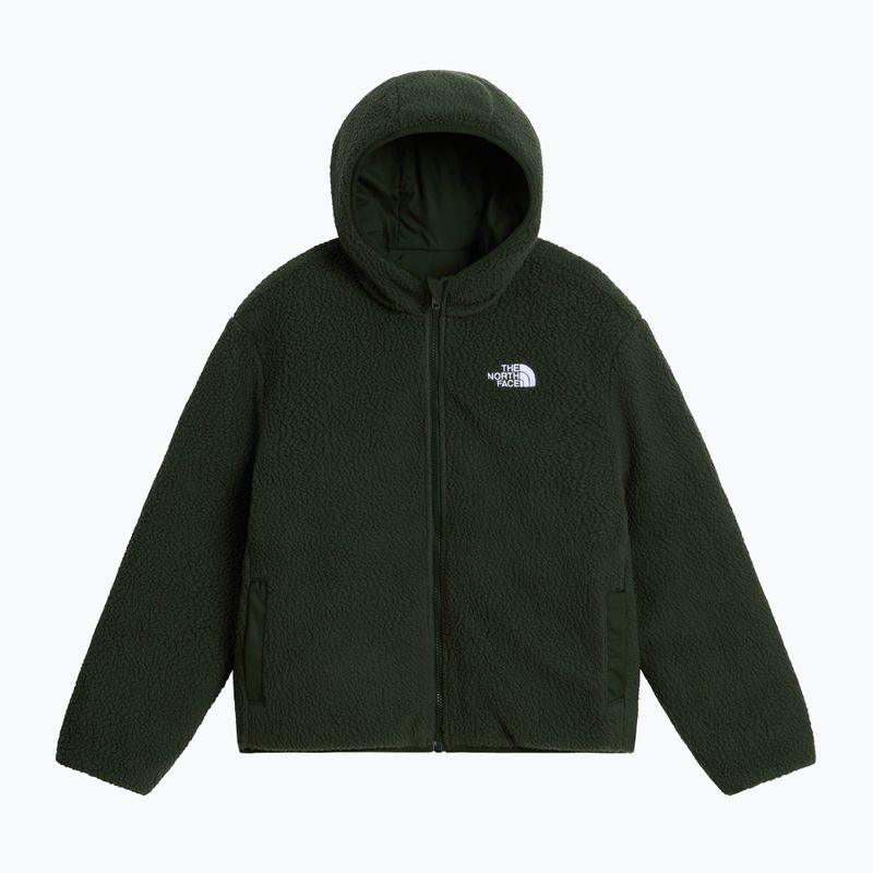 Dětská zateplená bunda The North Face Reversible Shasta FZ Hooded caraway seed/bo 8