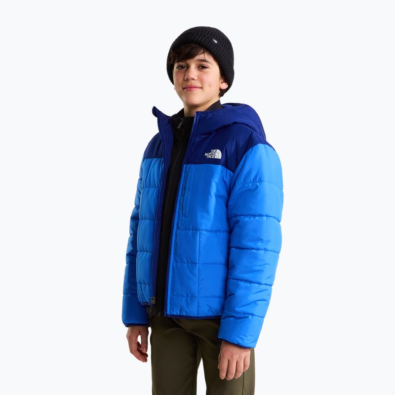 Dětská zateplená bunda The North Face Reversible Shasta FZ Hooded active blue/bol 4