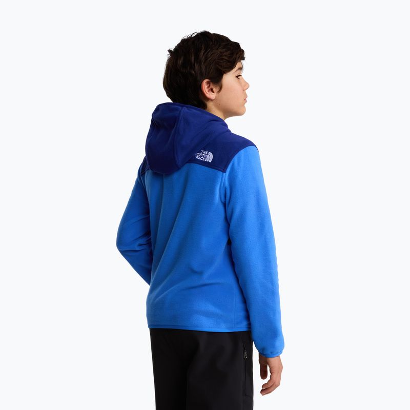 Dětská fleecová mikina The North Face Teen Glacier Full Zip Hoodie bold blue/activ blue 4