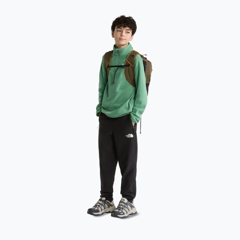 Dětská fleecová mikina The North Face Teen Glacier 1/4 Zip dimmed algae 2