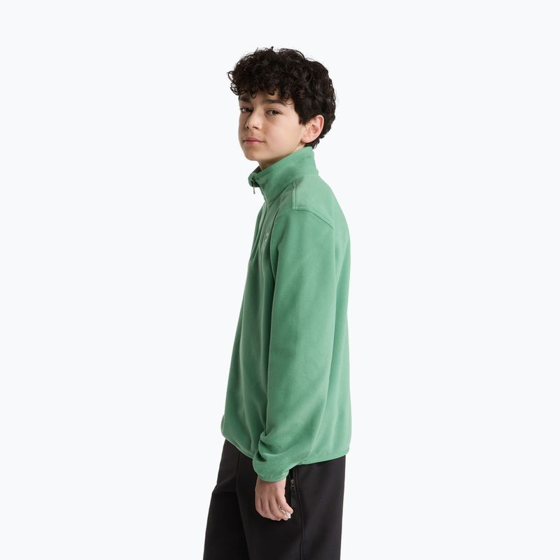 Dětská fleecová mikina The North Face Teen Glacier 1/4 Zip dimmed algae 3